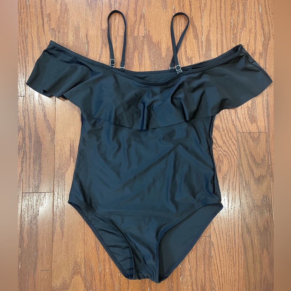 Zaful One Piece Off the Shoulder Swimsuit